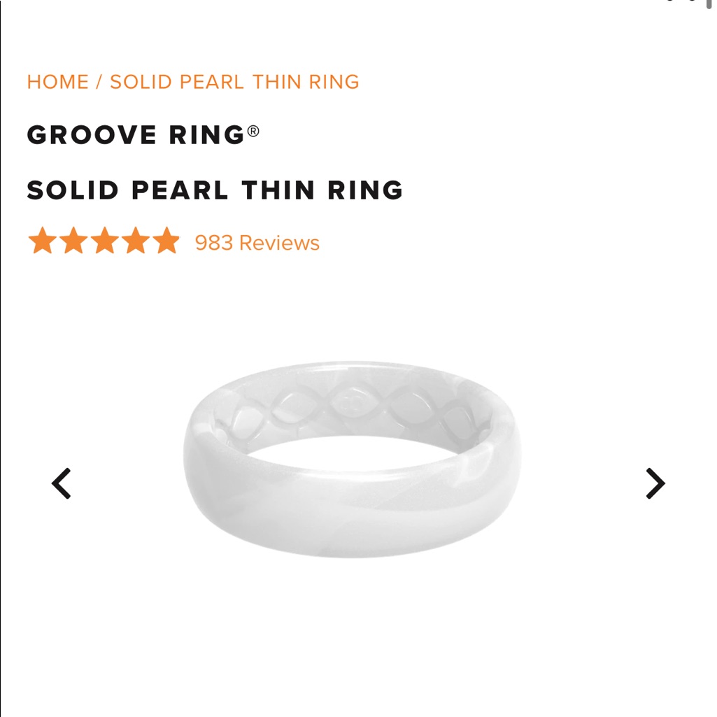 Pearlescent Silicone Ring